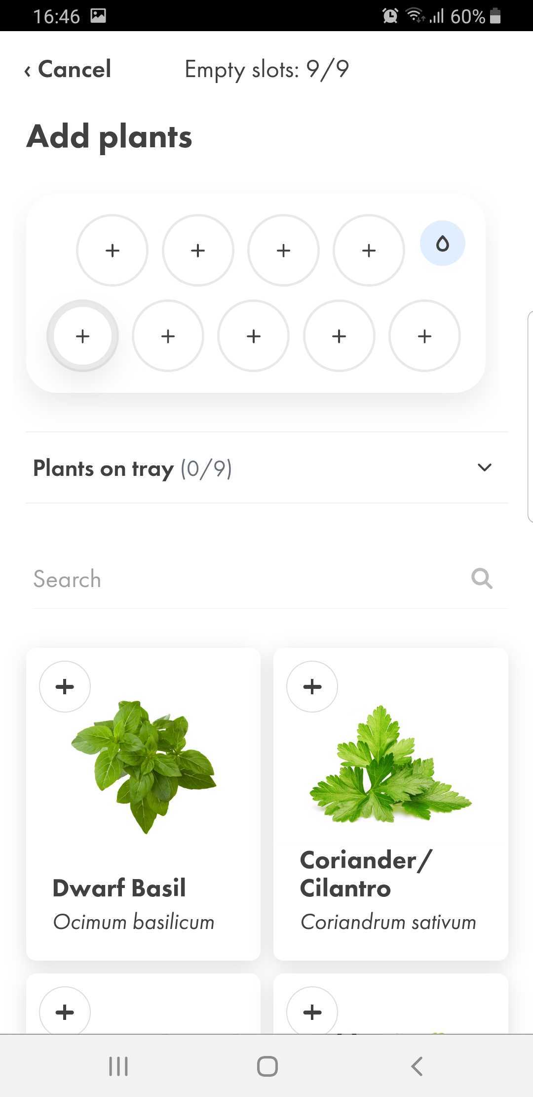 How to add plants to your Smart Garden in the app Click Grow